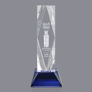 President 3D Award on Base - Blue 