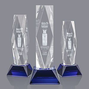 President 3D Award on Base - Blue 