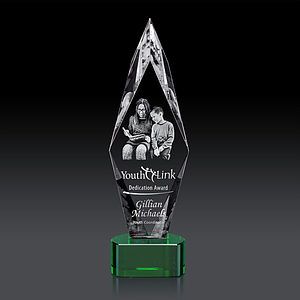 Manilow Award on Paragon Base (3D) - Green