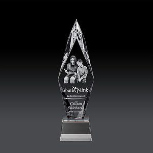 Manilow Award on Robson Base (3D) - Clear