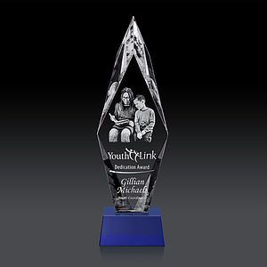 Manilow Award on Robson Base (3D) - Blue