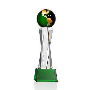Havant Globe Award - Green/Gold