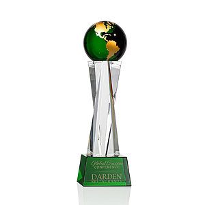 Havant Globe Award - Green/Gold