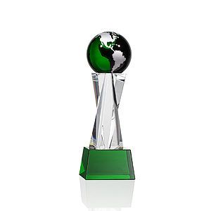 Havant Globe Award - Green/Silver