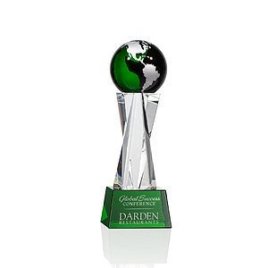 Havant Globe Award - Green/Silver
