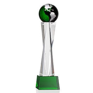 Havant Globe Award - Green/Silver