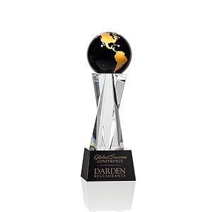 Havant Globe Award - Black/Gold