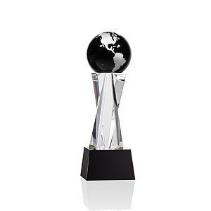 Havant Globe Award - Black/Silver