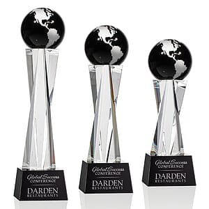 Havant Globe Award - Black/Silver