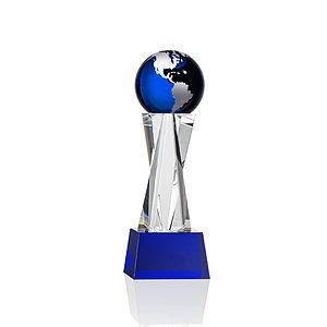 Havant Globe Award - Blue/Silver