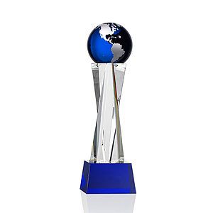 Havant Globe Award - Blue/Silver