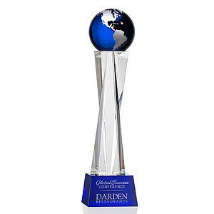 Havant Globe Award - Blue/Silver