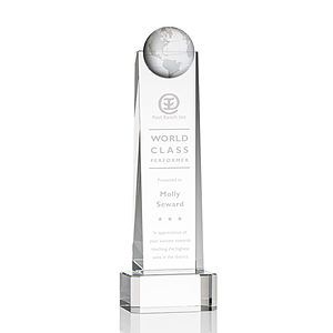 Sherbourne Globe Award on Base - Clear