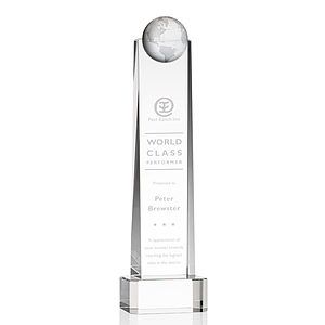Sherbourne Globe Award on Base - Clear
