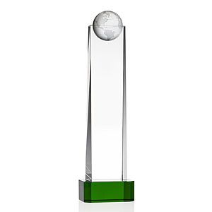 Sherbourne Globe Award on Base - Green