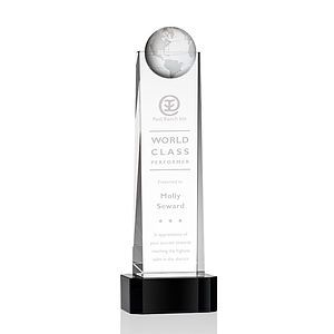 Sherbourne Globe Award on Base - Black