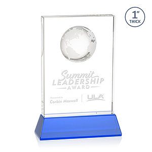 Ambassador Globe Award on Base - Sky Blue