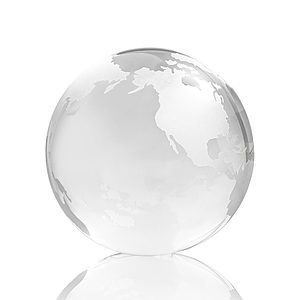 Globe Paperweight - Clear