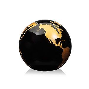Globe Paperweight - Black