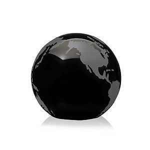Globe Paperweight - Black