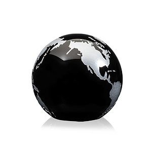 Globe Paperweight - Black