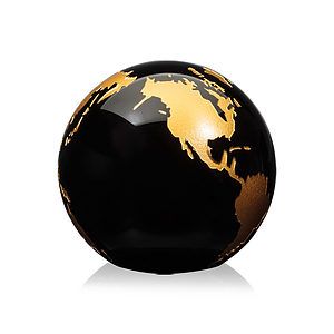 Globe Paperweight - Black