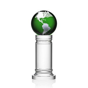Colverstone Globe Award - Green/Silver