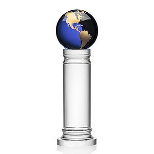 Colverstone Globe Award - Blue/Gold