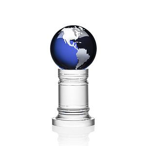 Colverstone Globe Award - Blue/Silver