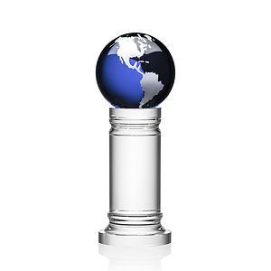 Colverstone Globe Award - Blue/Silver