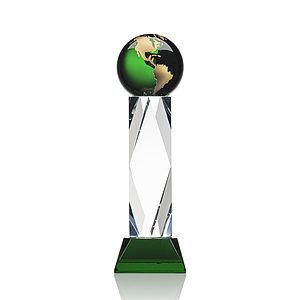 Ripley Globe Award - Green/Gold
