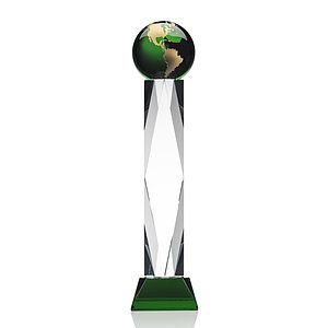 Ripley Globe Award - Green/Gold