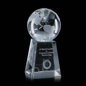 Globe Award on Tall Base