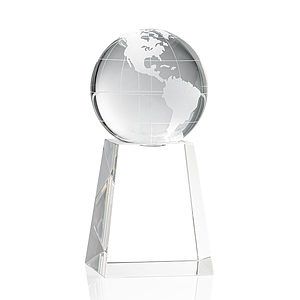Globe Award on Tall Base