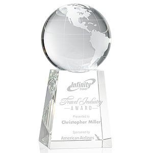 Globe Award on Tall Base