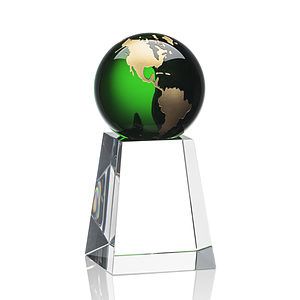 Heathcote Globe Award - Green/Gold