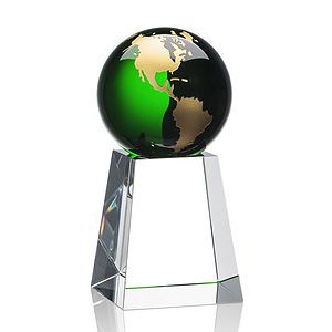 Heathcote Globe Award - Green/Gold
