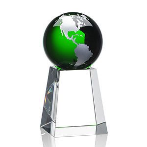 Heathcote Globe Award - Green/Silver
