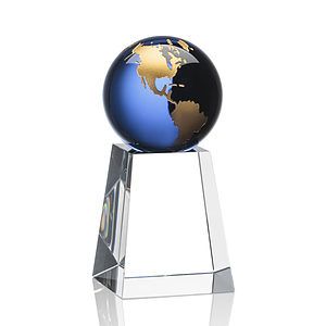 Heathcote Globe Award - Blue/Gold