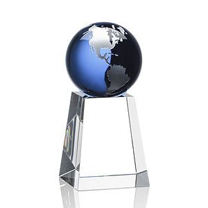 Heathcote Globe Award - Blue/Silver