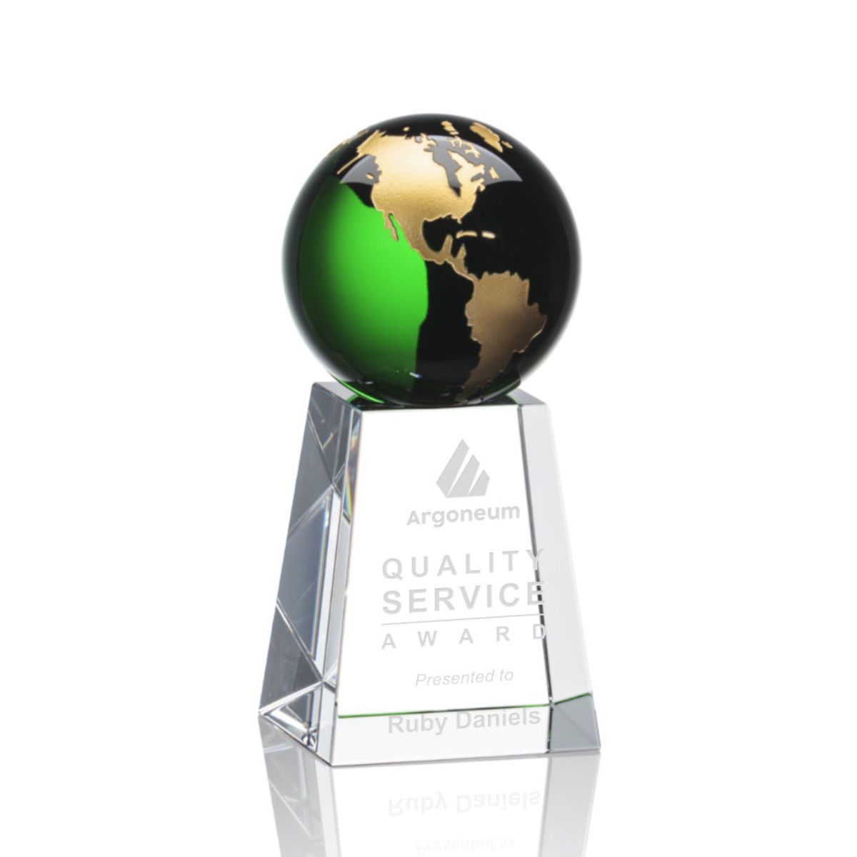 Color Globe Personalized Acrylic Award