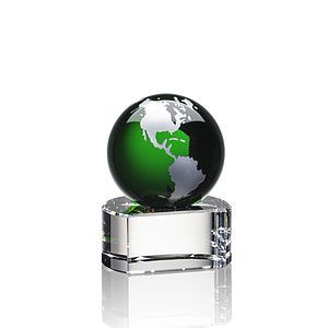 Dundee Globe Award - Green/Silver