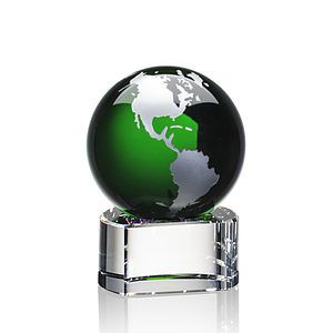 Dundee Globe Award - Green/Silver