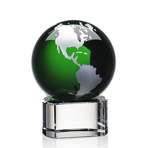 Dundee Globe Award - Green/Silver