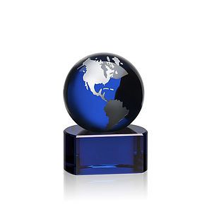Marcana Globe Award - Blue/Silver