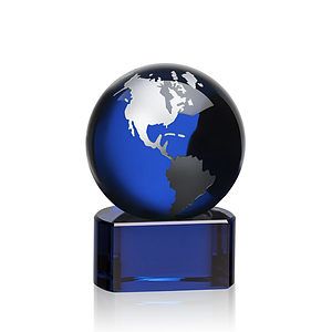 Marcana Globe Award - Blue/Silver
