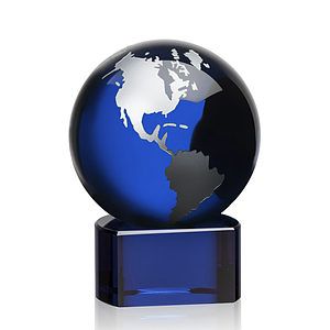 Marcana Globe Award - Blue/Silver