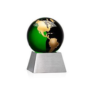 Ryegate Globe Award - Green/Gold