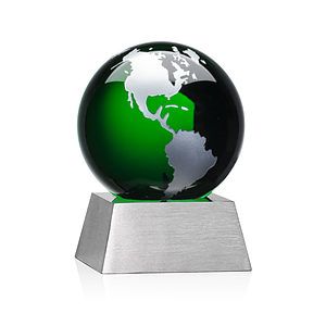Ryegate Globe Award - Green/Silver