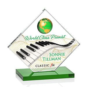 Ferrand VividPrint™ Award - Green/Gold